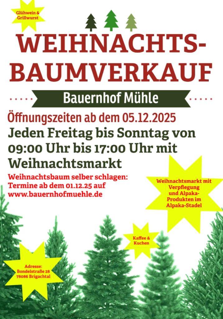 Weihnachtsbaumverkauf 2025